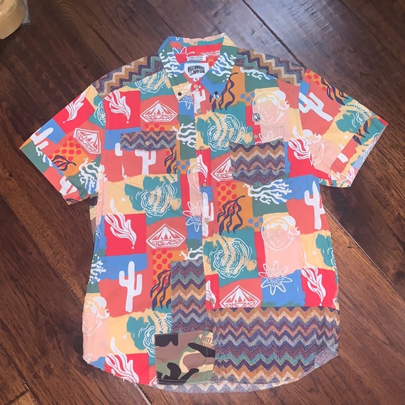 Billionaire Boys Club Other - BBC Axis Short Sleeve Woven Deep Sea Coral Shirt